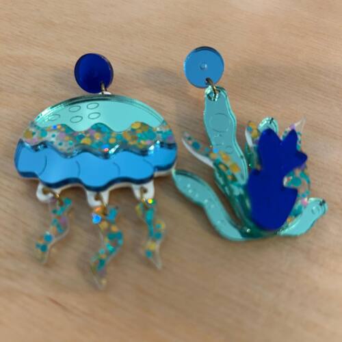 Pendientes Medusa Algas